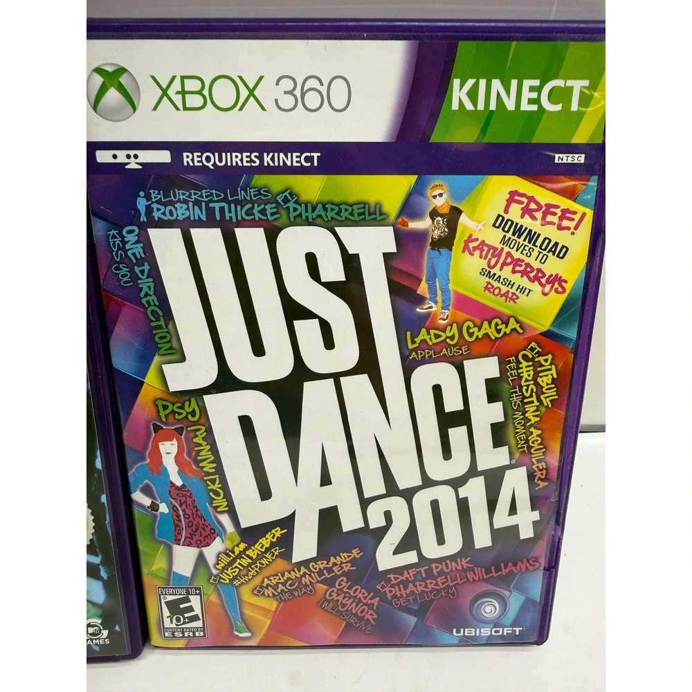 Xbox 360 Kinect Dance GameBundle Just Dance 2014 & DanceCentral Harmonix Ubisoft